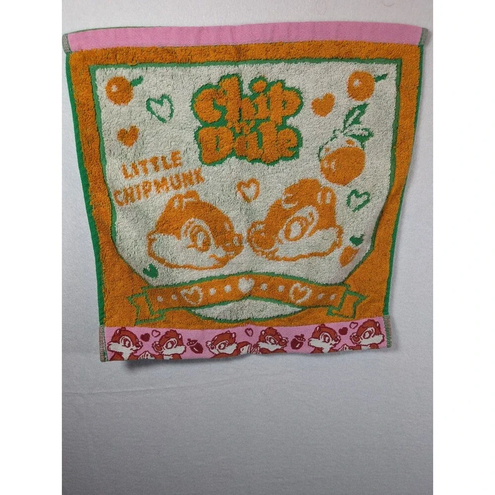 Disney Collection Chip 'n Dale Little Chipmunk Cotton Hand Towel Uchino Japan